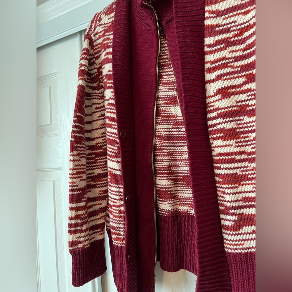 Tory Burch Striped Cardigan Sweater - Picture 4 of 6